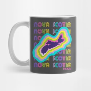 80s Retro Nova Scotia Pop Art Mug